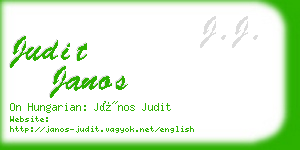 judit janos business card